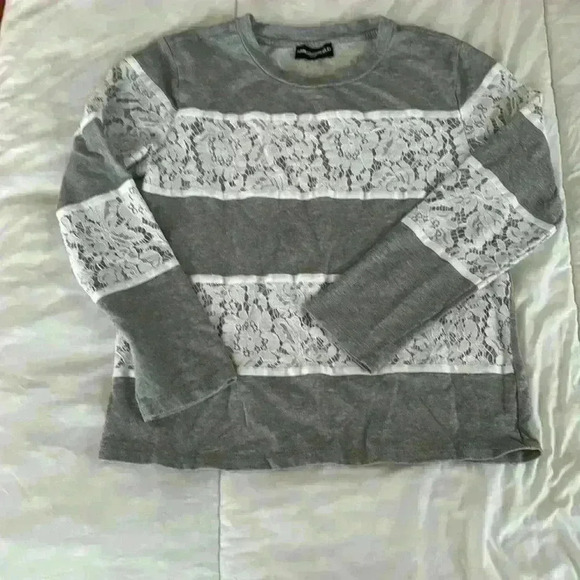 Karl Lagerfeld Heather grey  long sleeve - Picture 1 of 3